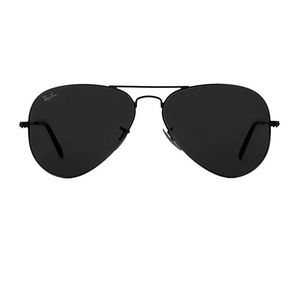 Ray Ban Aviator classic black lens/frame glasses